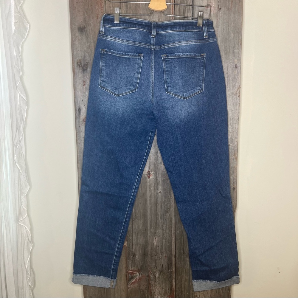 Flying Monkey Cuffed Stretch Boyfriend Jean Dark Wash size 28 - Picture 7 of 12